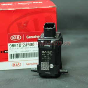 Mô tơ bơm nước rửa kính 2 vòi chéo - Hyundai Santafe, Grand i10, Getz, i30, Kia Carens | 985102J500, 985103E000